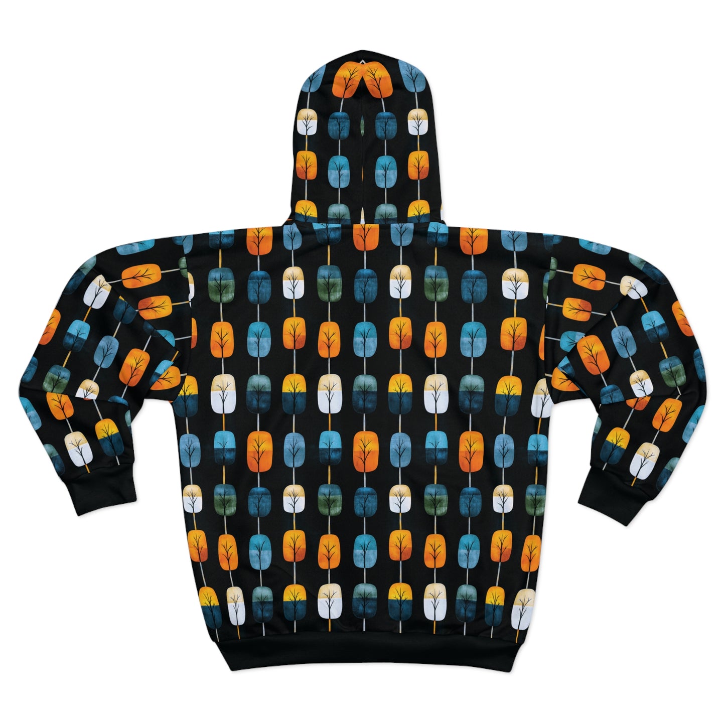 "Skyroot Grove", Unisex Wearable Art Zip Hoodie