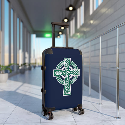 "A Simple Gaelic High Cross", Suitcases (Dark Blue)