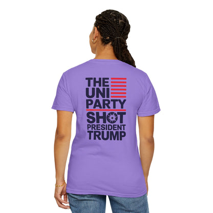 "The Uniparty Shot President Trump" #01, Unisex T-shirt