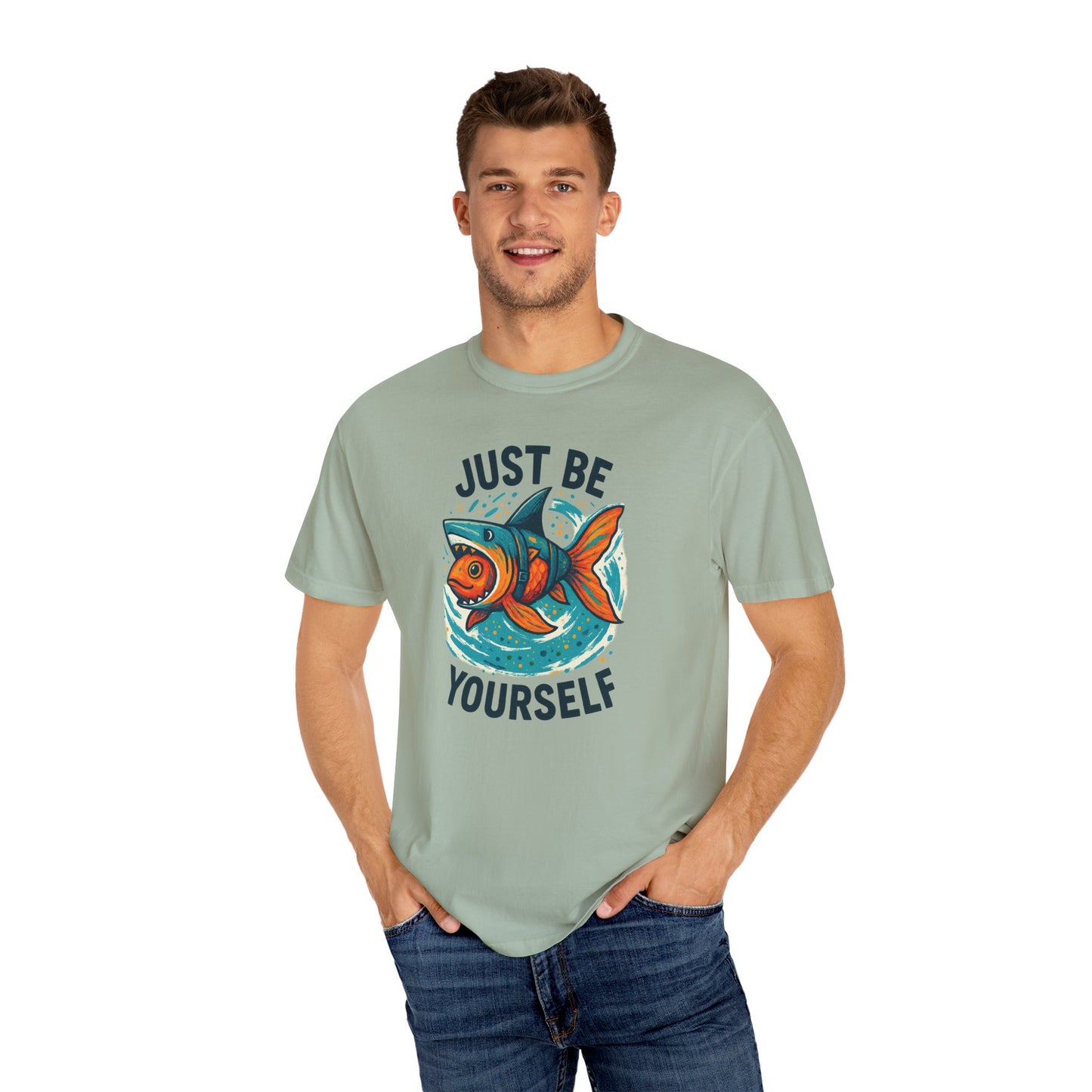 "Just Be Yourself", Unisex T-shirt (White and light colors)