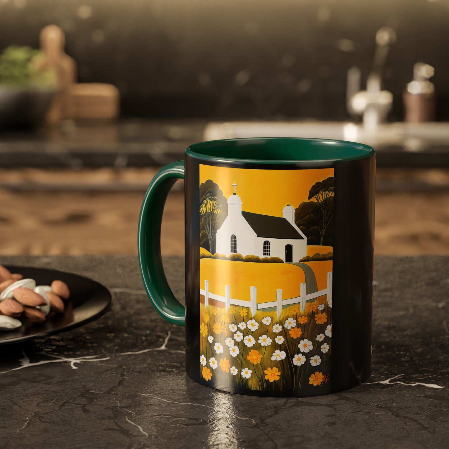 "Eaglais a’ Bhuidhe (Gaelic) - The Church of Golden Hope (English)", Colorful Mugs (11oz & 15oz)