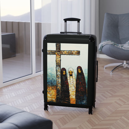 "At-the-Foot of the Cross - John 19:25", Suitcases (Black)