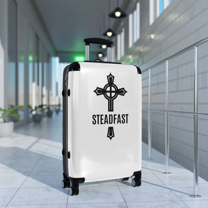 "Steadfast Cross", Suitcases (White)