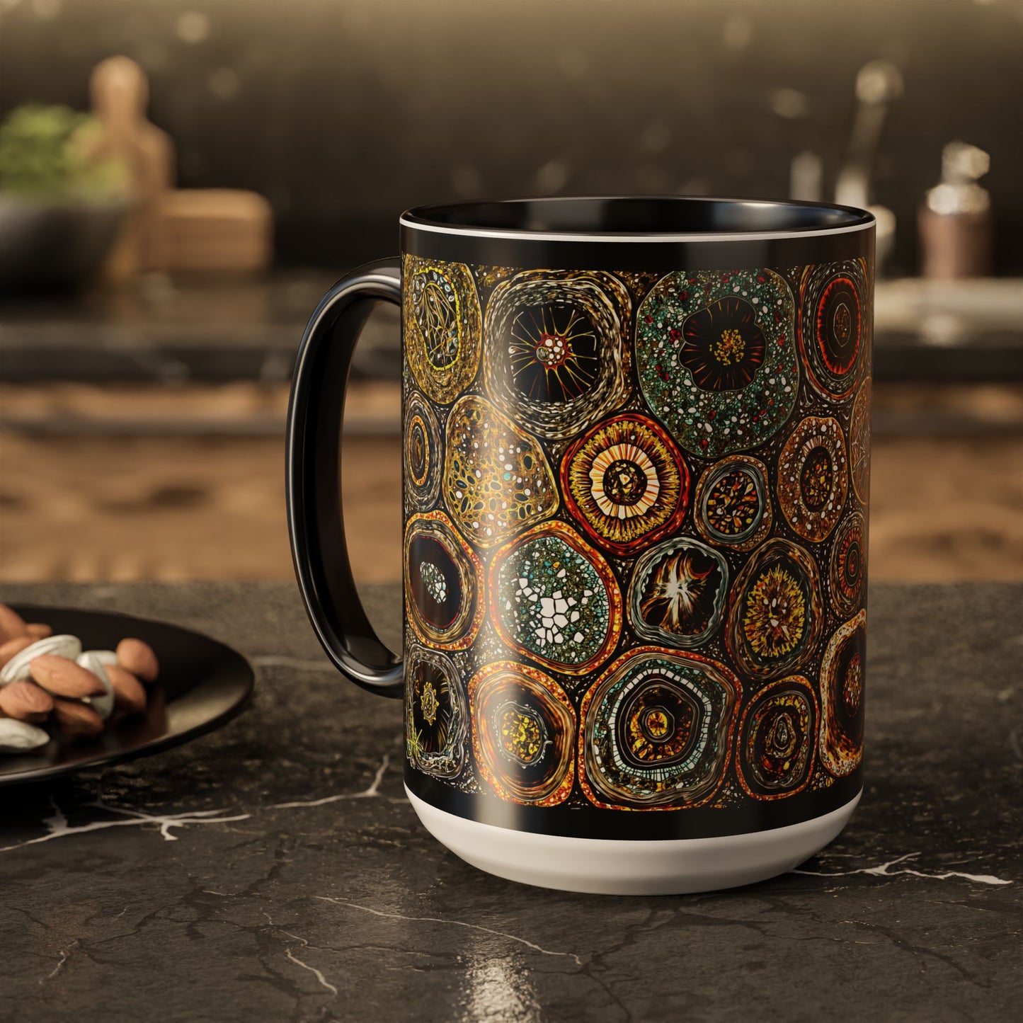 "Every Detail, His Design", Colorful Mugs (11oz, 15oz)