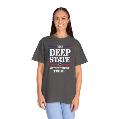 "The Deep State Shot President Trump" #01, Unisex T-shirt