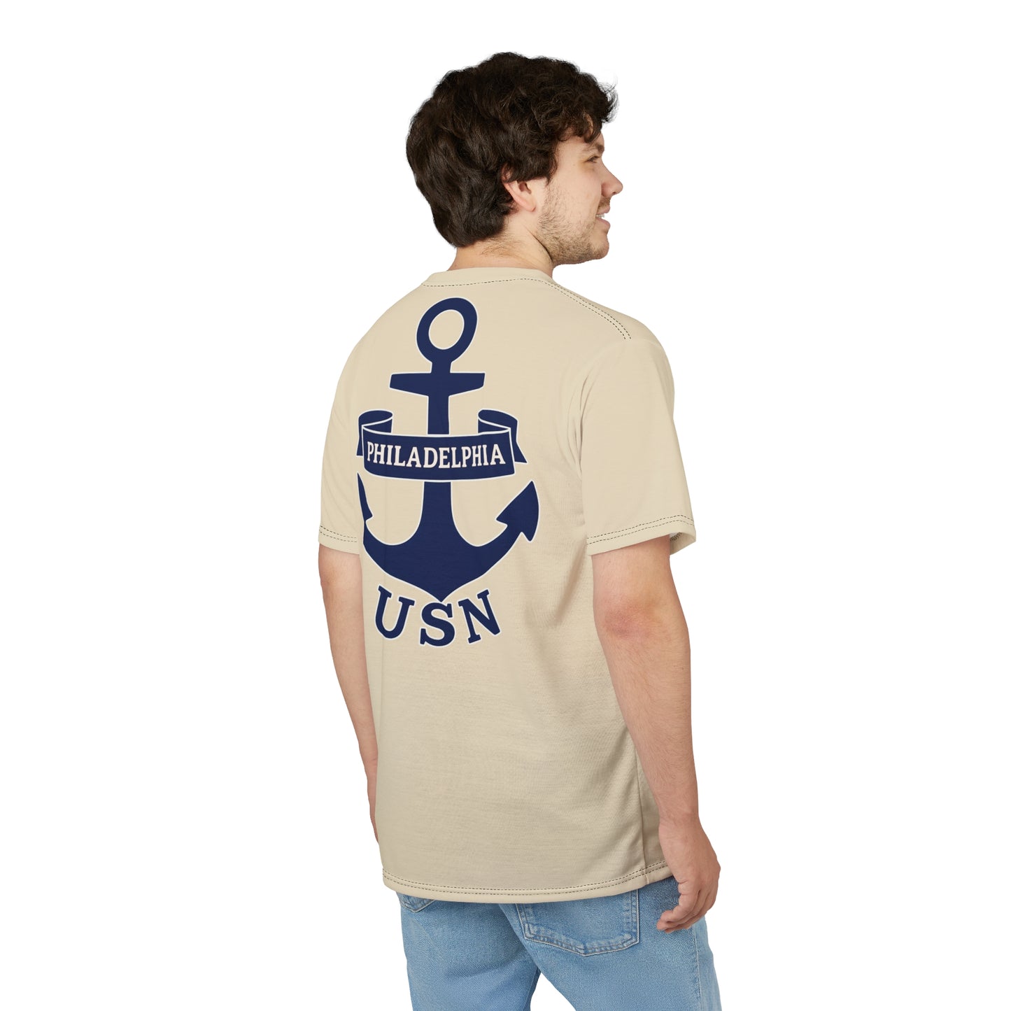 "USN Anchor", Unisex T-shirt (Canvas Sail)