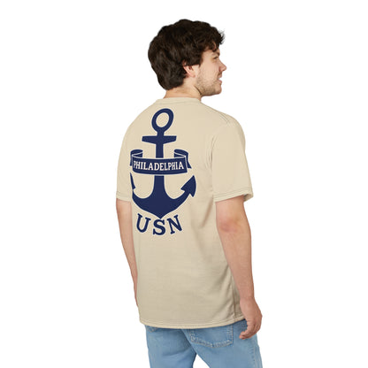 "USN Anchor", Unisex T-shirt (Canvas Sail)