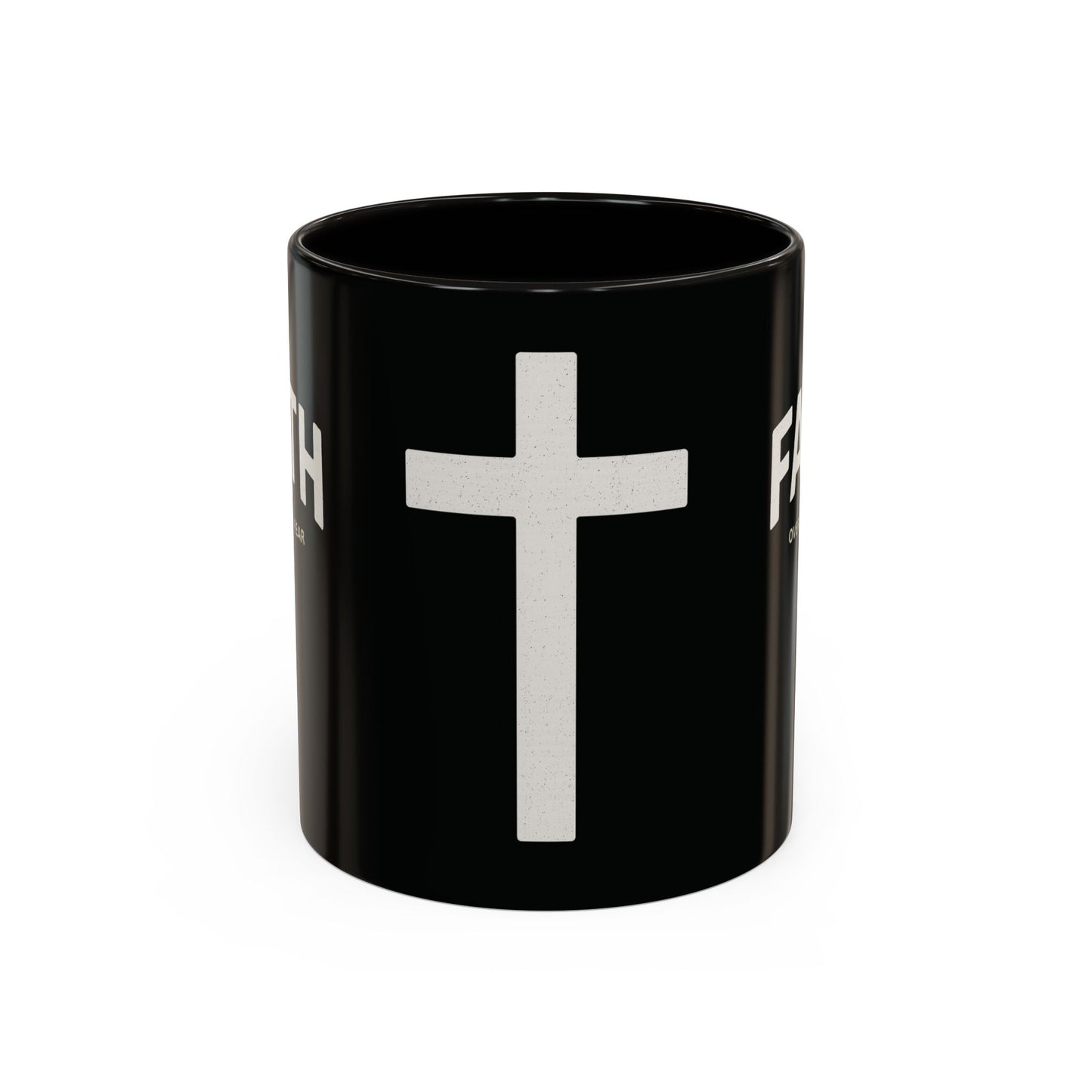 "Faith Overcomes Fear", Colorful Mugs (11oz, 15oz)