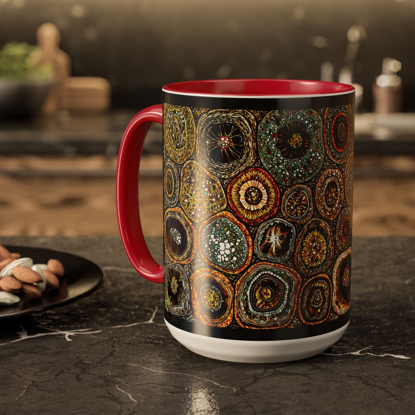 "Every Detail, His Design", Colorful Mugs (11oz, 15oz)