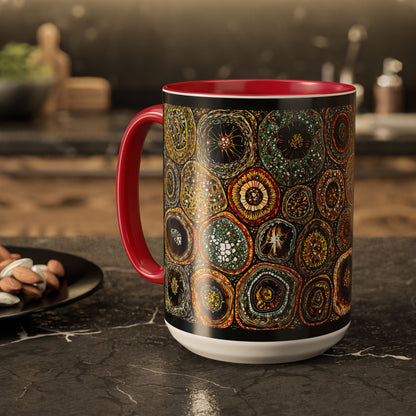 "Every Detail, His Design", Colorful Mugs (11oz, 15oz)