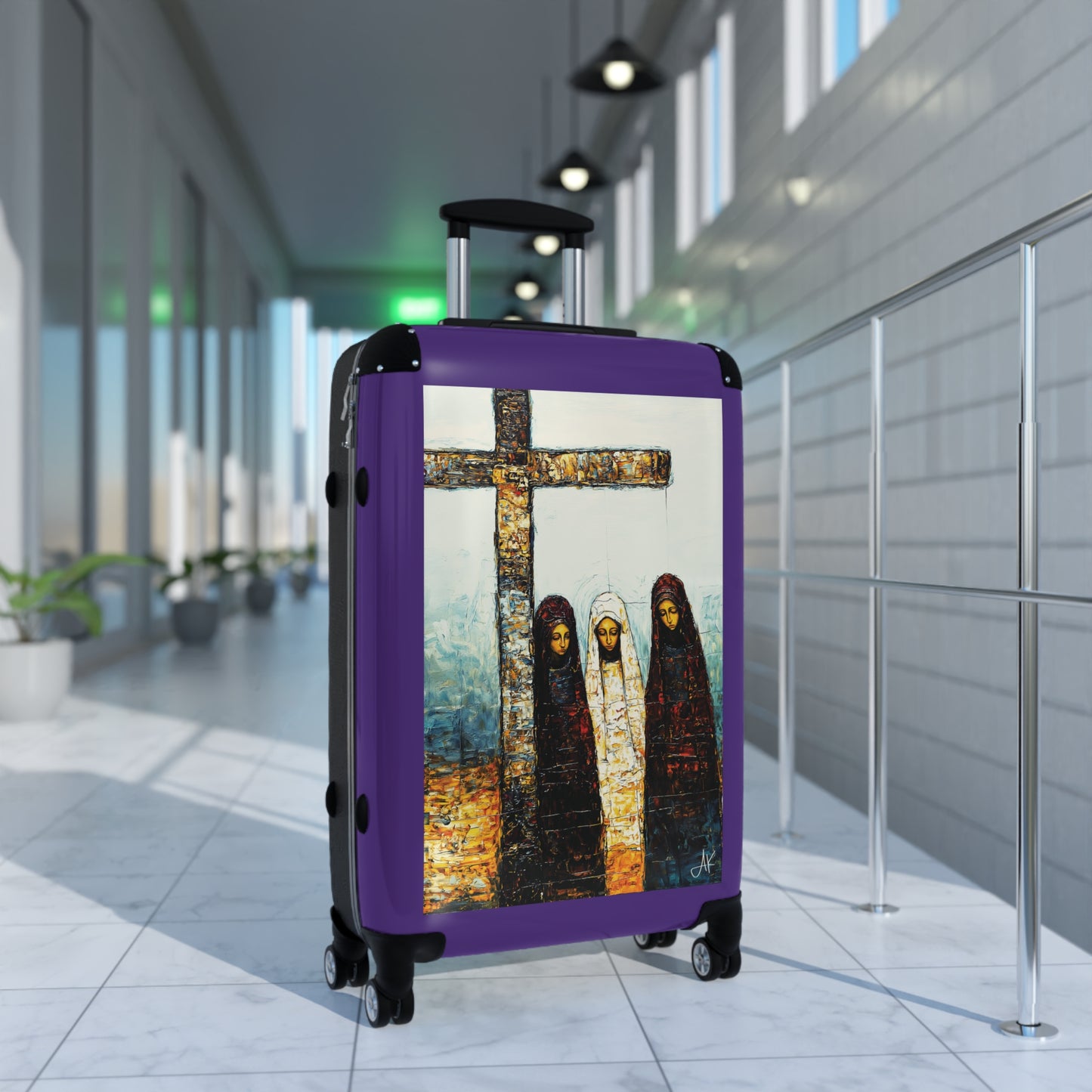 "At-the-Foot of the Cross - John 19:25", Suitcases (Purple)