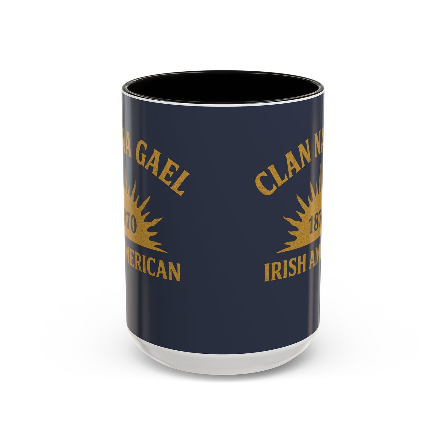 "Clan na Gael - Irish American", Colorful Mugs (11oz, 15oz) (Blue Burka Grey)