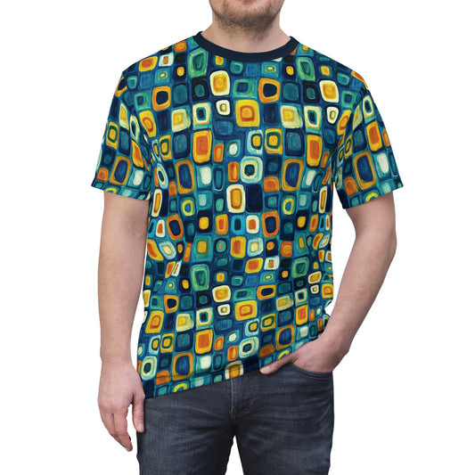"Soul Mosaic", Unisex Tee (Birlinn Blue Collar)