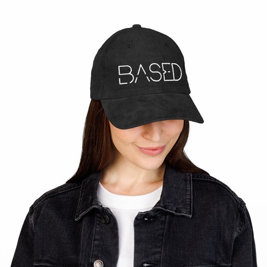 "Based" #01, Vintage Corduroy Cap (Embroidery)