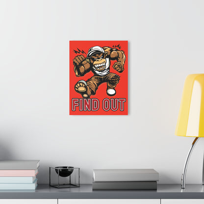 "Find Out", Acrylic Wall Prints (French Cleat Hanging) (Ferrari Red)