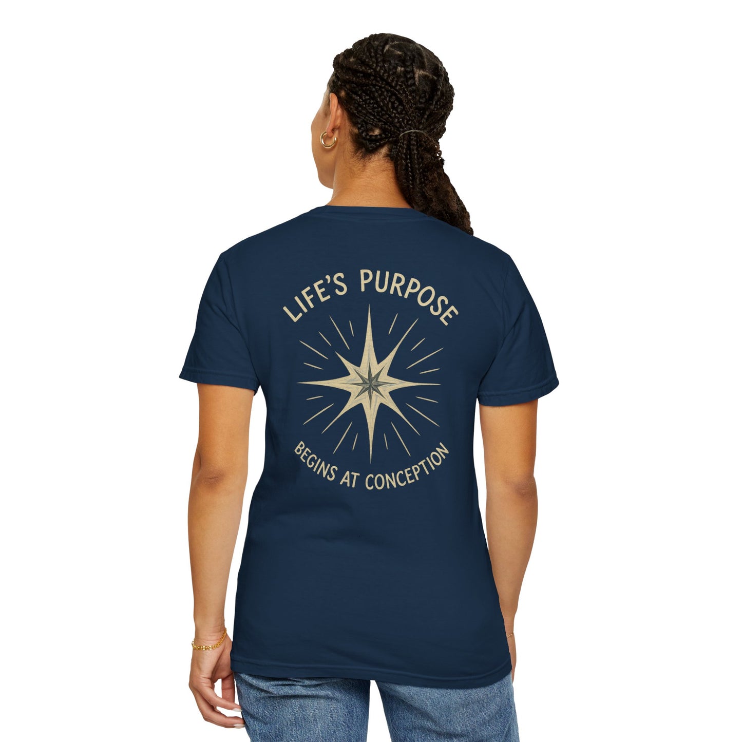 "Life's Purpose Begins at Conception #02", Unisex T-shirt