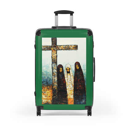"At-the-Foot of the Cross - John 19:25", Suitcases (Dark Green)