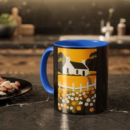 "Eaglais a’ Bhuidhe (Gaelic) - The Church of Golden Hope (English)", Colorful Mugs (11oz & 15oz)