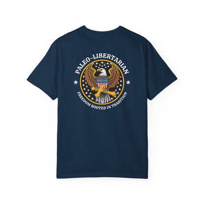"Paleo-Libertarian" #01, Unisex T-shirt (Dark Colors)