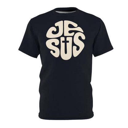 "Retro Jesus", Unisex T-shirt (Black Denim)