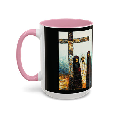 "At-the-Foot of the Cross - John 19:25", Colorful Mugs (11oz & 15oz)