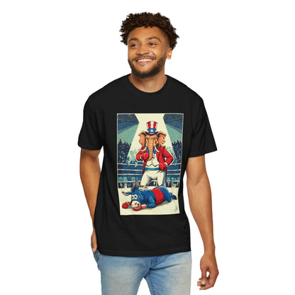 "Brutal Woke Knockout 2024", Unisex T-shirt (Dark Colors)
