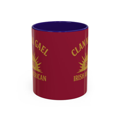 "Clan na Gael - Irish American", Colorful Mugs (11oz, 15oz) (Fénechas Red)