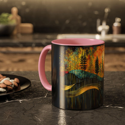 "Sacred Resonance", Colorful Mugs (11oz, 15oz)