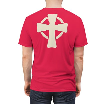 "Retro Jesus", Unisex T-shirt (Sanguine Red)