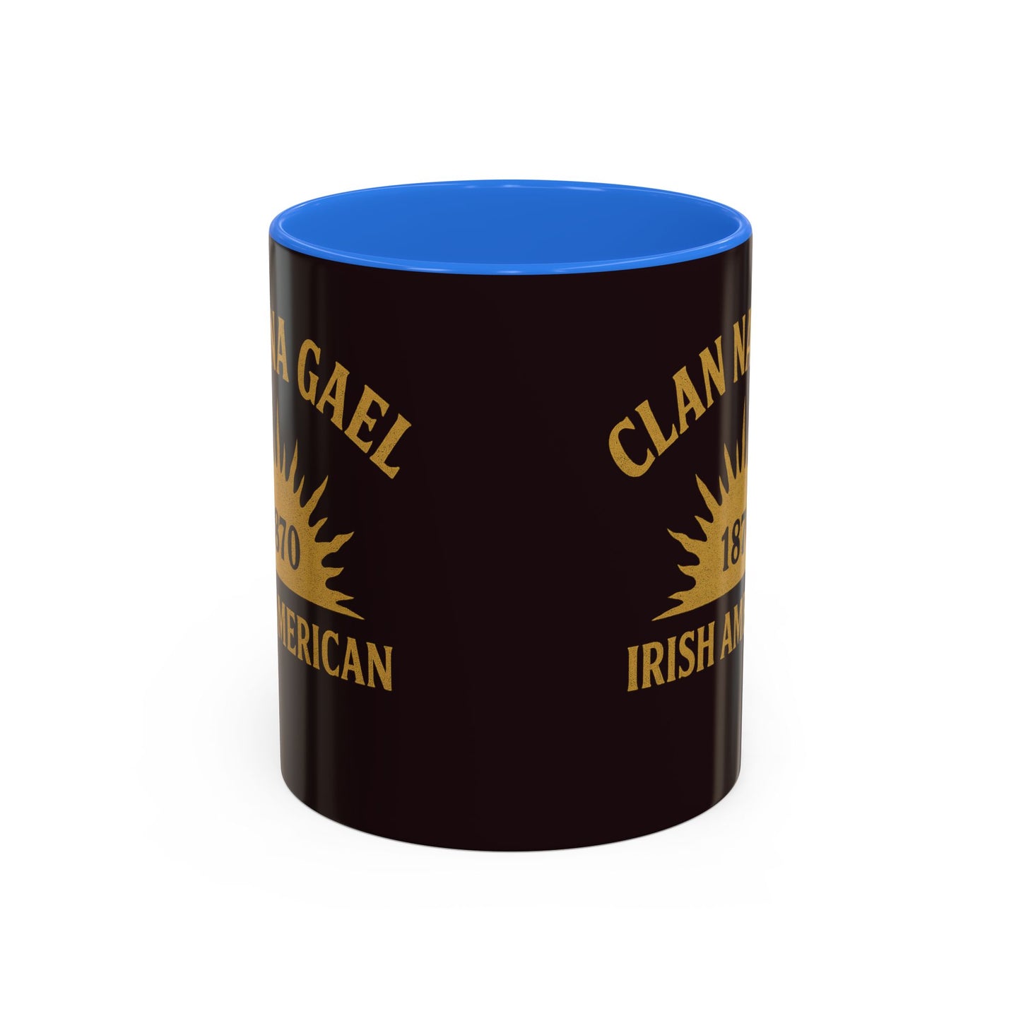 "Clan na Gael - Irish American", Colorful Mugs (11oz, 15oz) (Seal Brown)