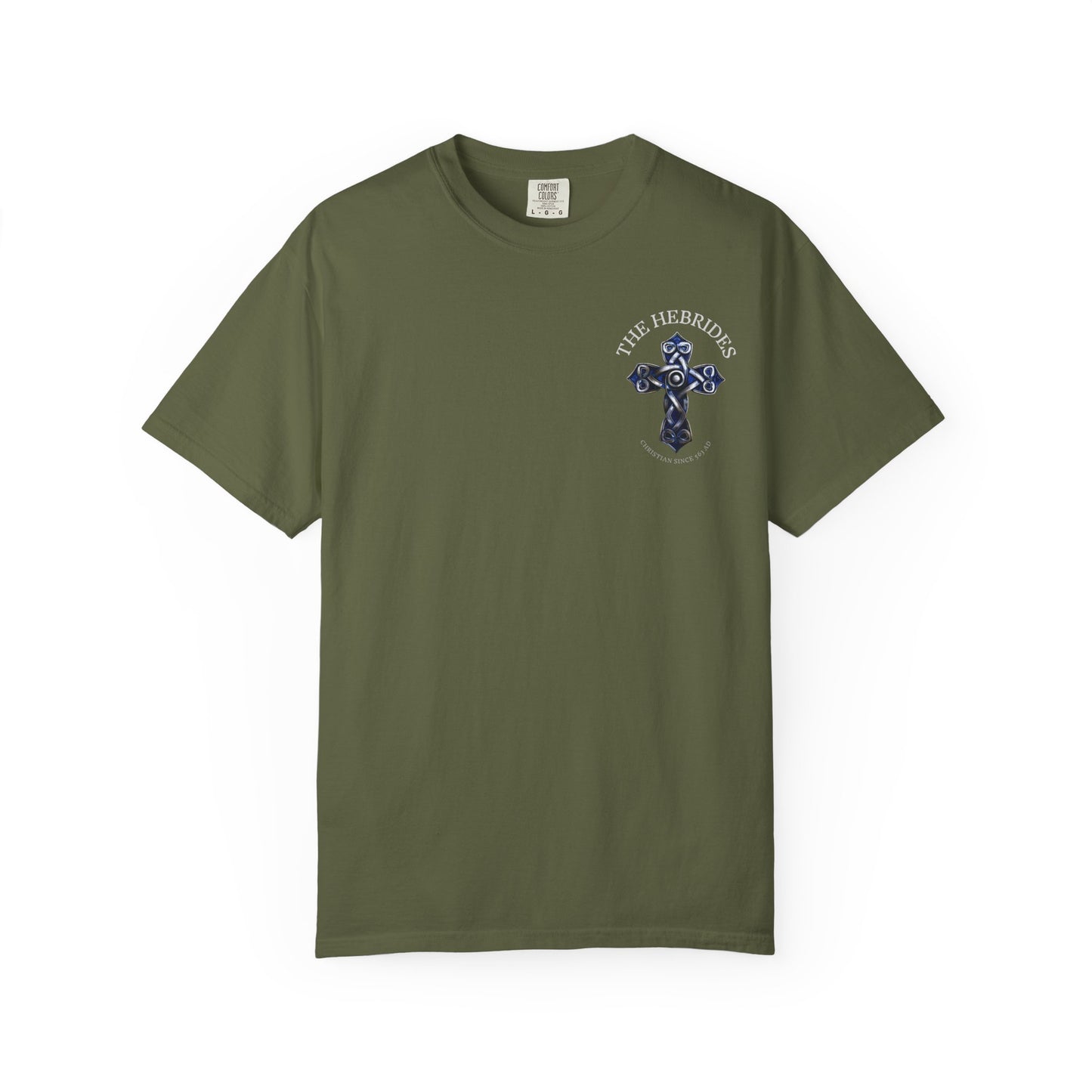 "The Hebrides - Christian since 563 AD", Unisex T-shirt