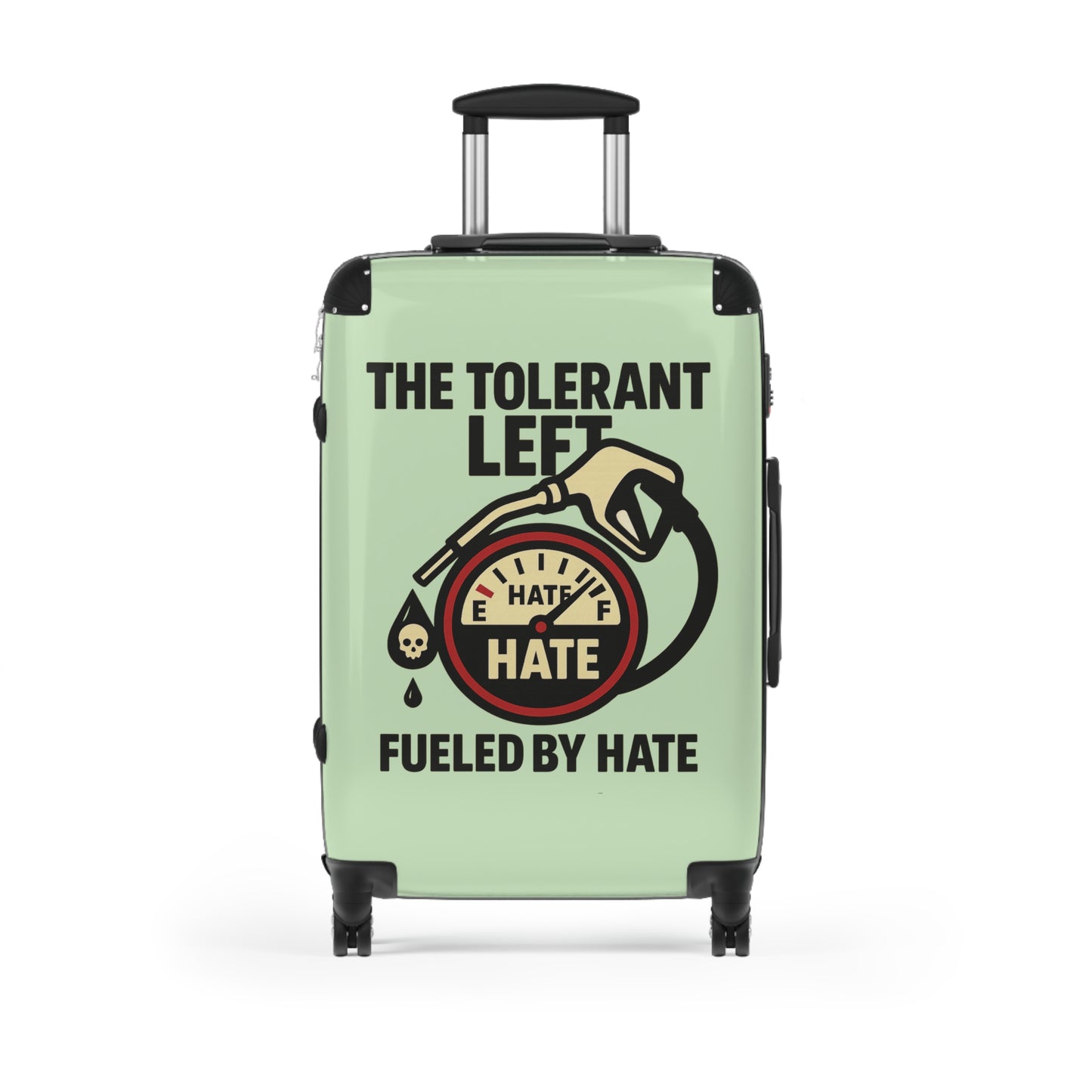 "The Tolerant Left", Suitcase (Soft Lime Green)