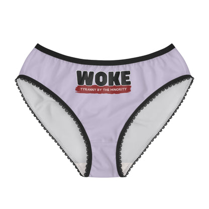 "Woke - Tyranny by the Minority", Women's Briefs (Zesty Lilac)