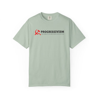 "Progressivism - Enemy of Western Civilization", Unisex T-shirt (Light Colors)