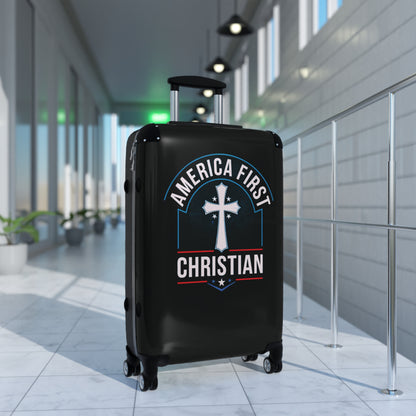 "America First - Christian" #02 Suitcases (Pitch Black)