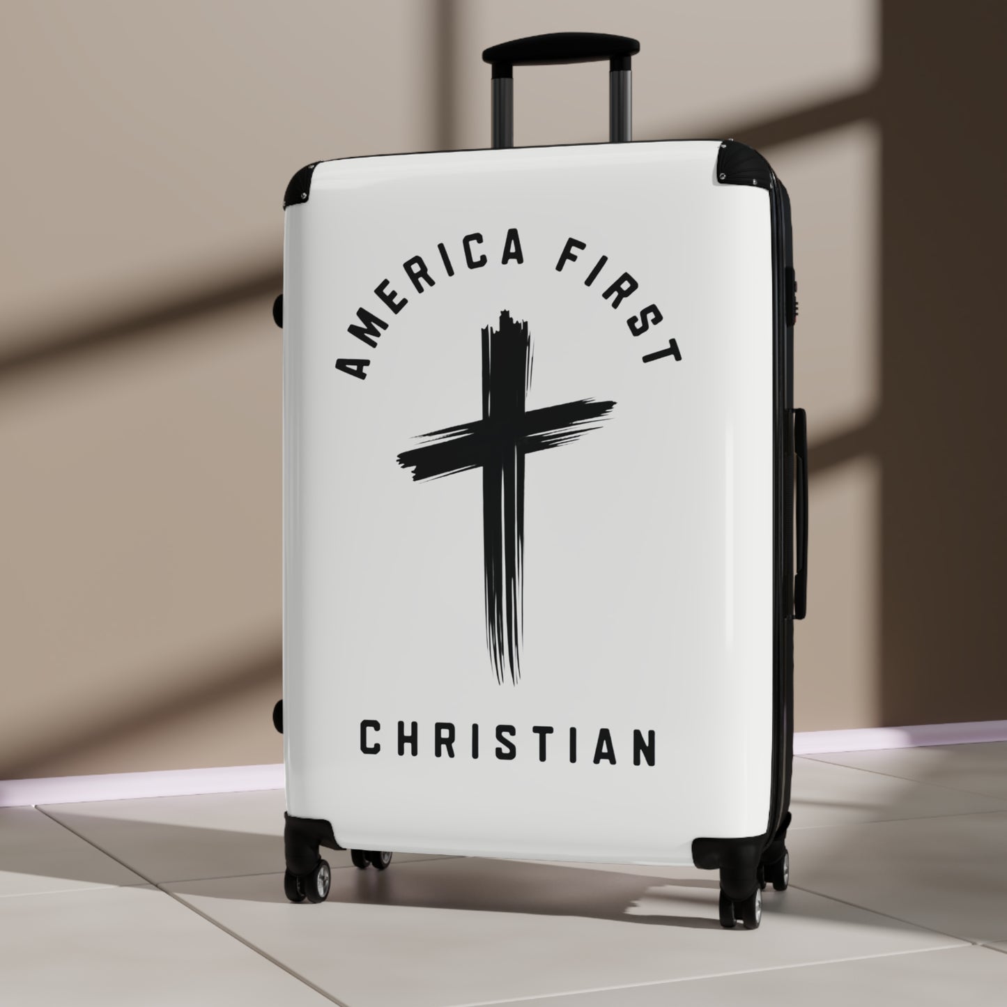 "America First Christian" #05 Suitcases (Alabaster White)