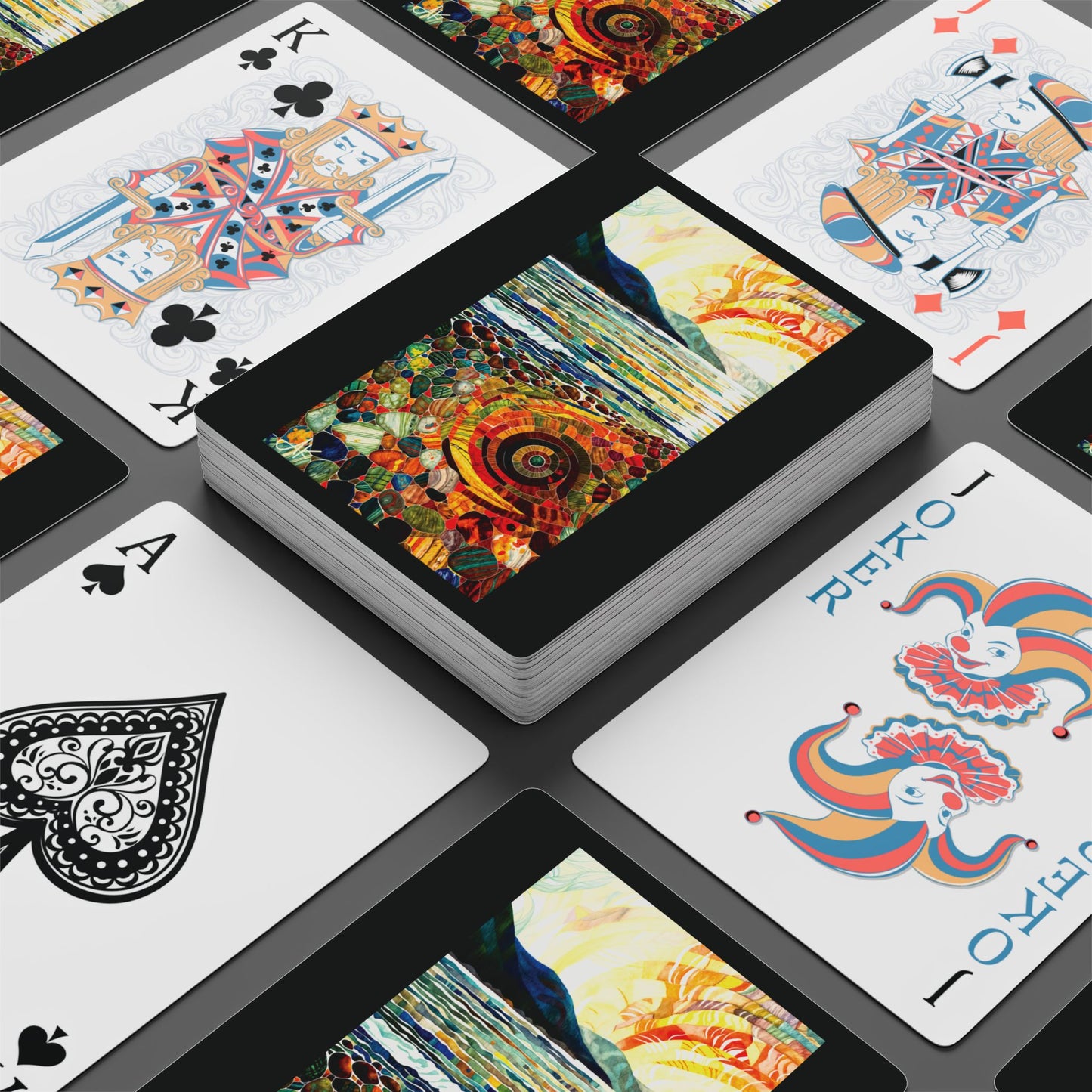 "Isles of the Norse-Gaels", Fine Art Playing Cards (Void Black)
