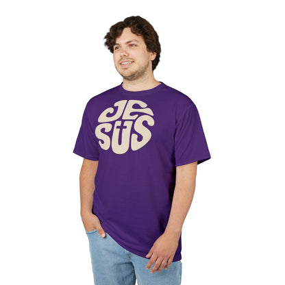 "Retro Jesus", Unisex T-shirt (Spanish Violet)