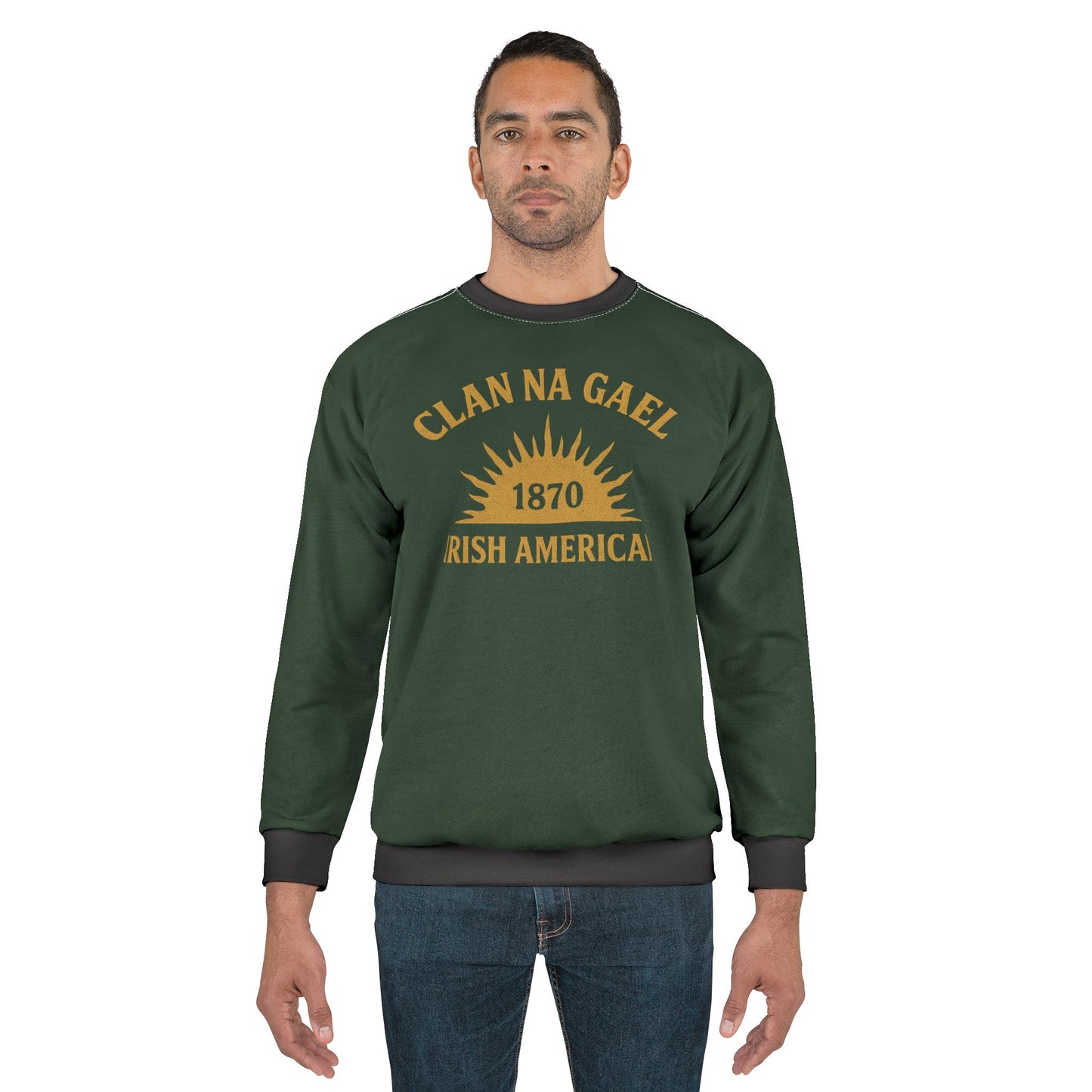 "Clan na Gael - Irish American", Unisex Sweatshirt (Fenian Green)