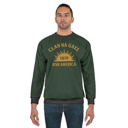 "Clan na Gael - Irish American", Unisex Sweatshirt (Fenian Green)