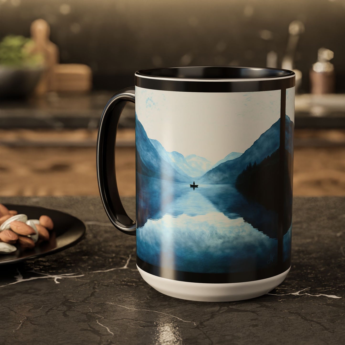 "Connected in Silence - Psalm 46:10", Colorful Mugs (11oz, 15oz)
