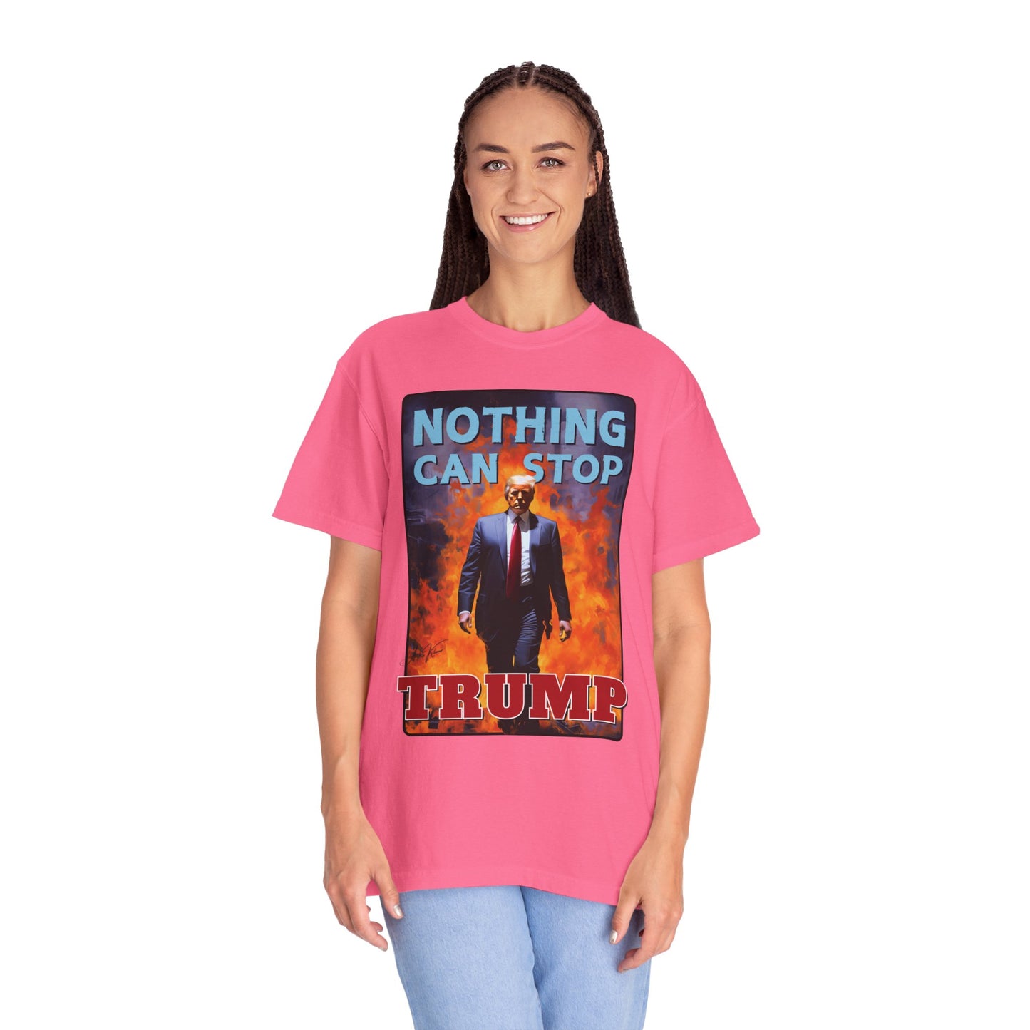 "Nothing Can Stop Trump", Unisex T-shirt (Dark Colors)