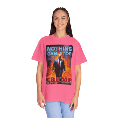 "Nothing Can Stop Trump", Unisex T-shirt (Dark Colors)