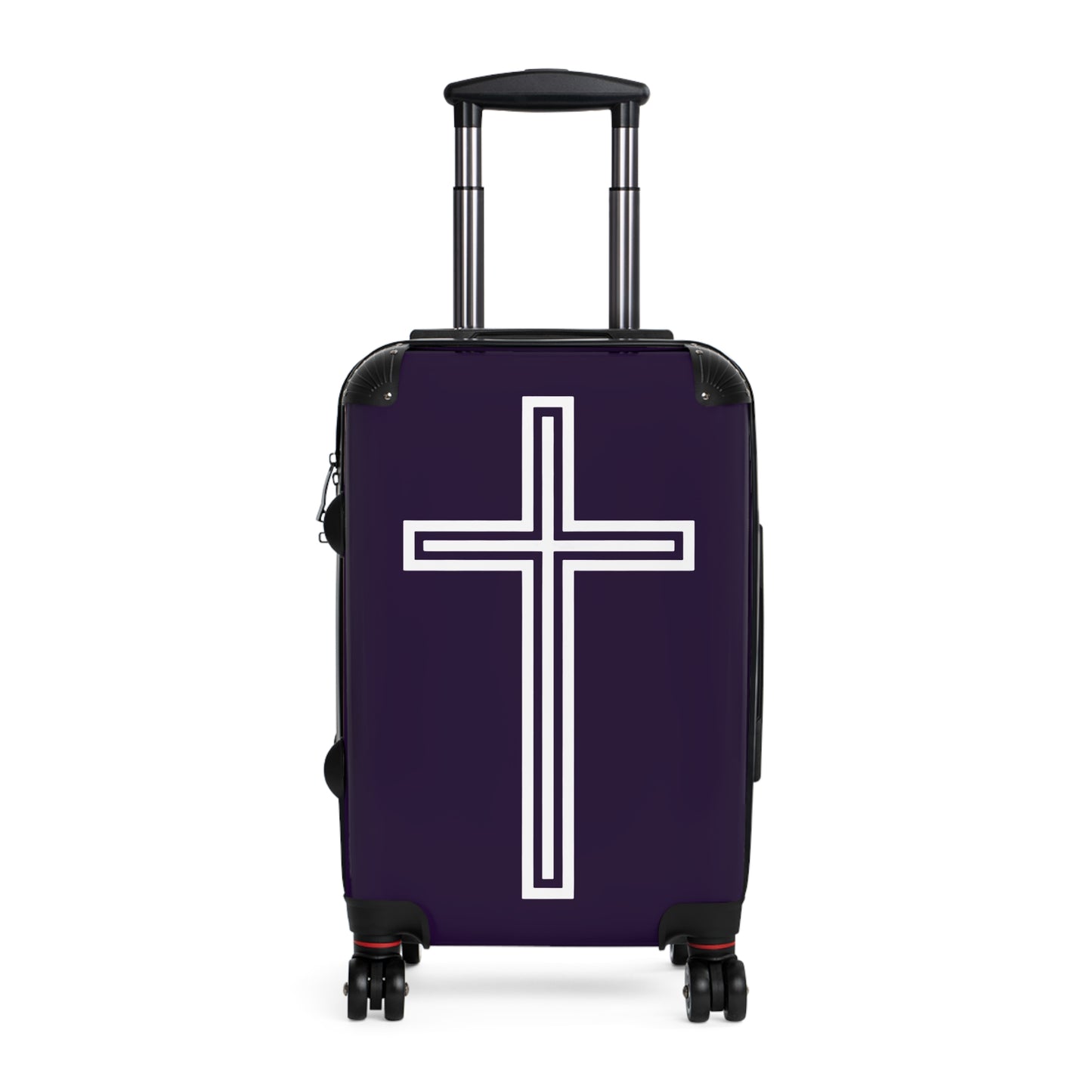 "A Simple Cross" Suitcases (Academic Purple)