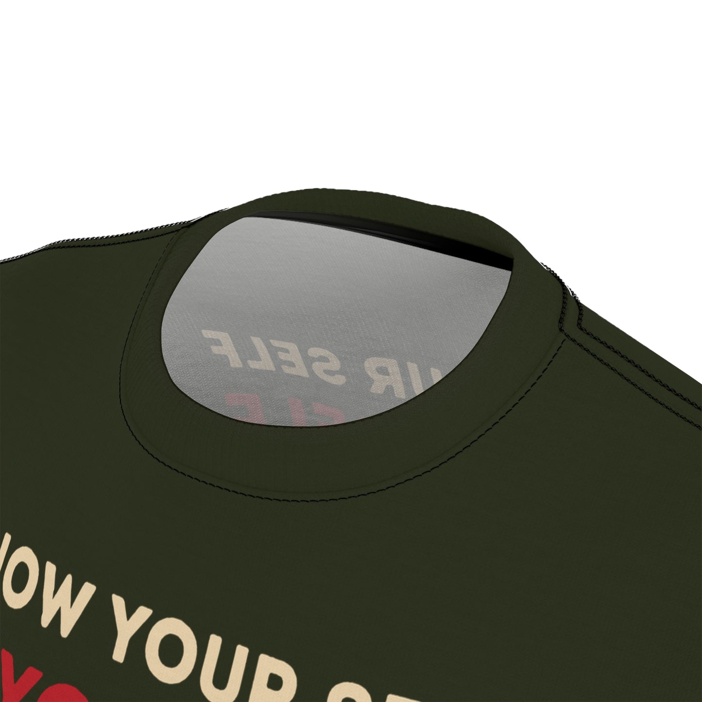 "Know Your Self", Unisex T-shirt (Rangitoto Green)