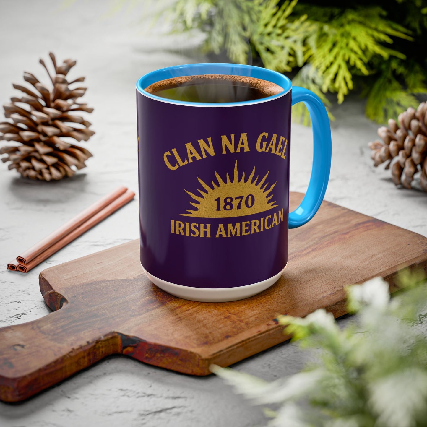 "Clan na Gael - Irish American", Colorful Mugs (11oz, 15oz) (3B0A4F)