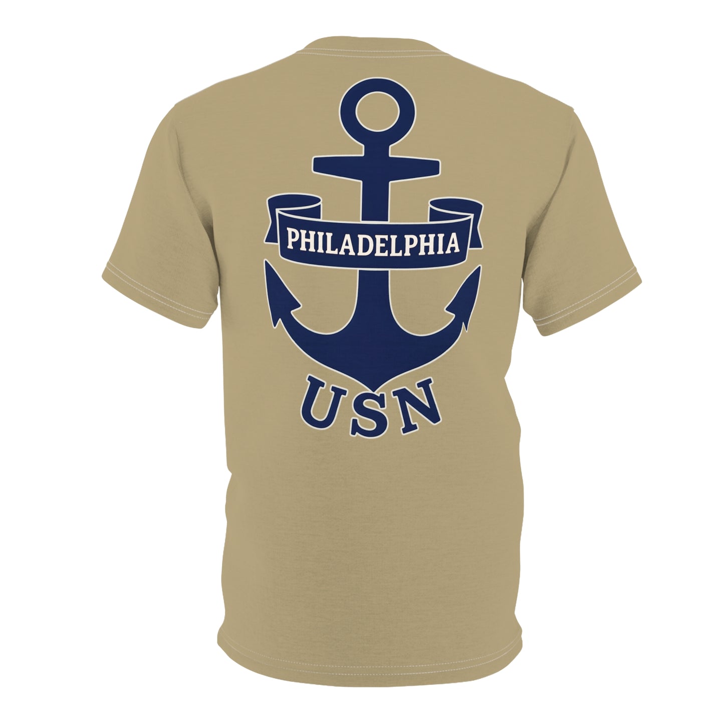 "USN Anchor", Unisex T-shirt (Service Khaki)
