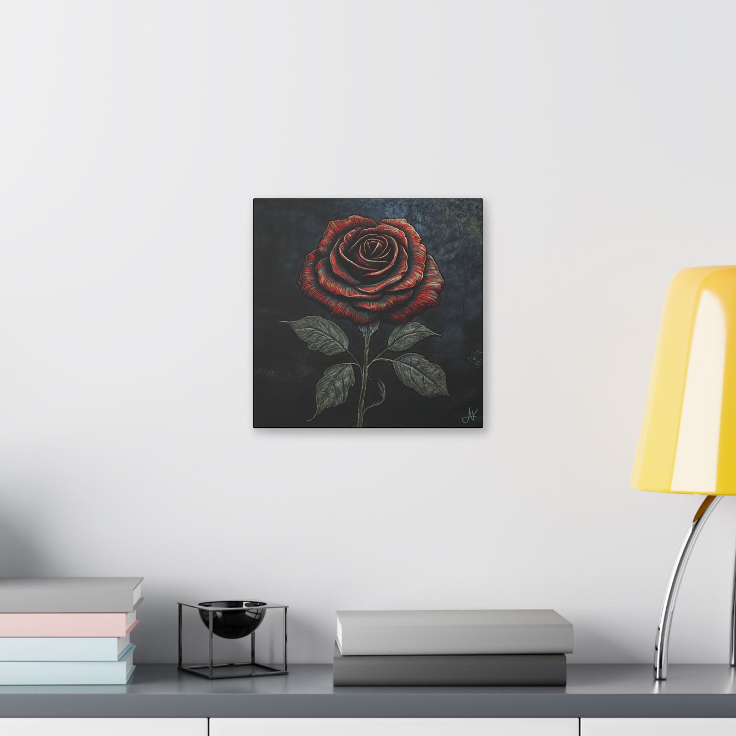 "The Rose Remains", Stretched Classic Canvas Fine Art Print