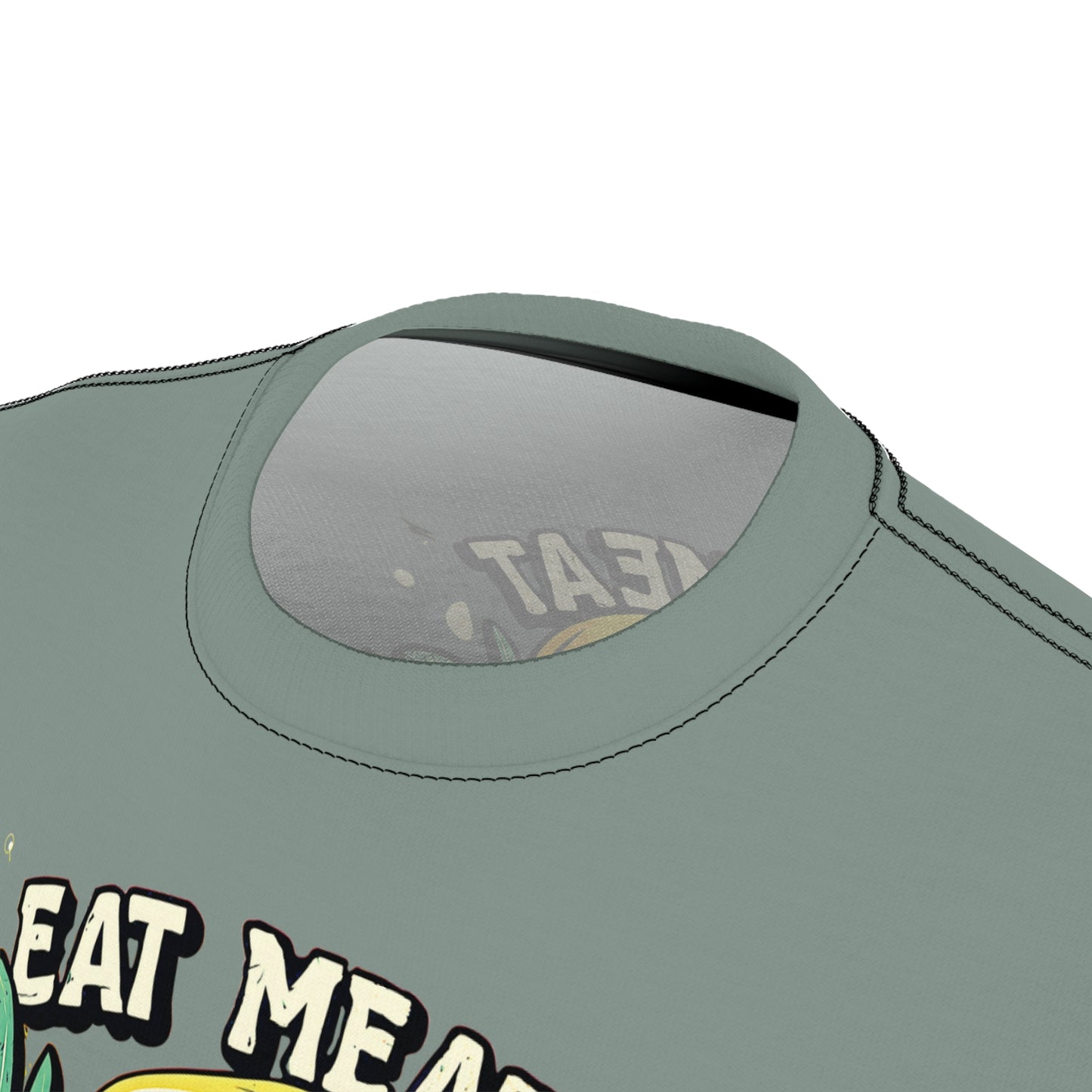 "Eat Meat & Be Healthy", Unisex T-shirt (Hebridean Flint)
