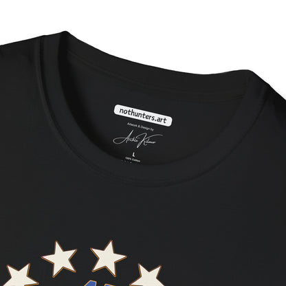 "Trump 45-47 Circle of Stars", Unisex Softstyle T-Shirt